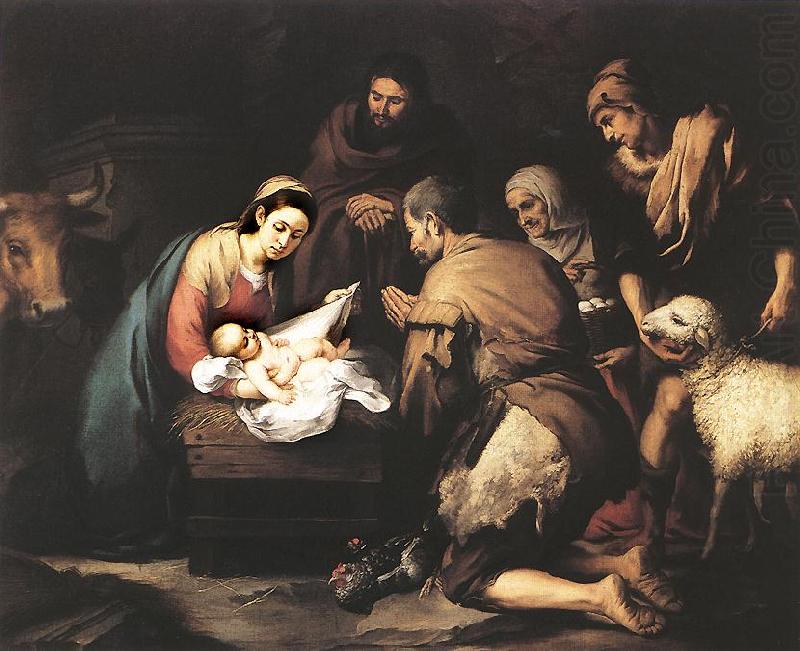 Adoration of the Shepherds zg, MURILLO, Bartolome Esteban